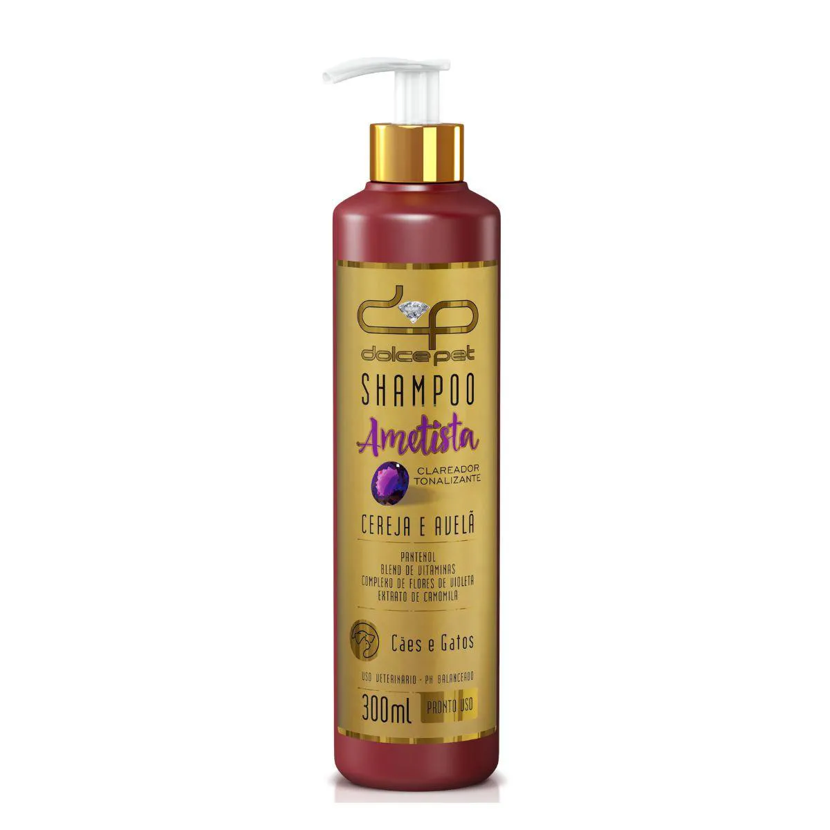 Shampoo Clareador Tonalizante Cereja e Avelã Dolce Pet Cães e Gatos - 300 Ml — | Farmácia Resyla
