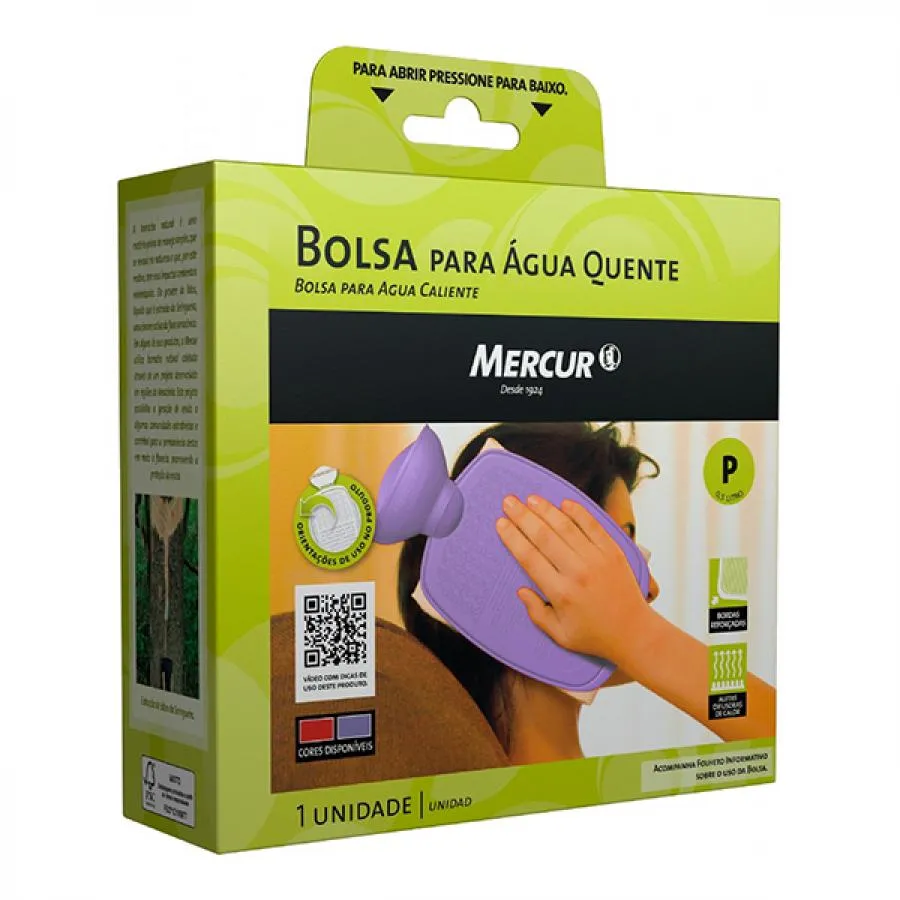 Bolsa Para Água Quente Mercur Lilás Pequena 500ml — | Farmácia Resyla