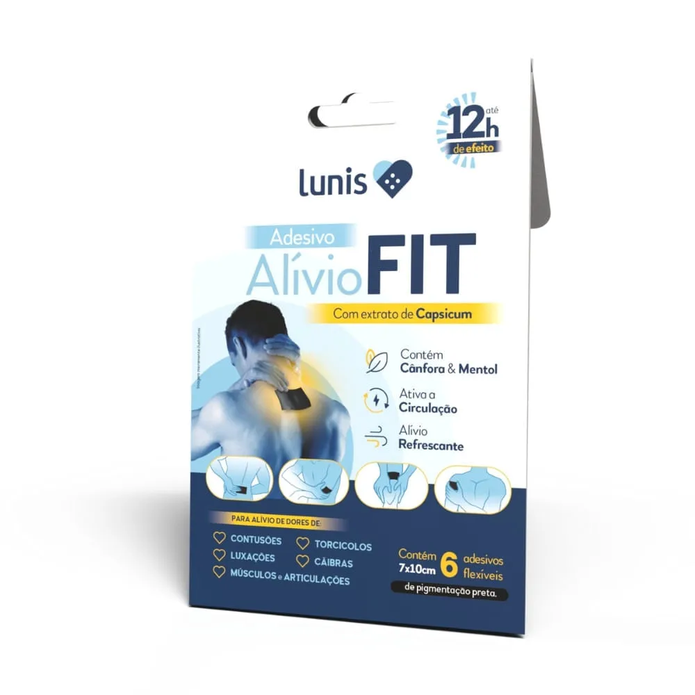 Adesivo Flexível Lunis Aliviofit 6 Unidades — | Farmácia Resyla