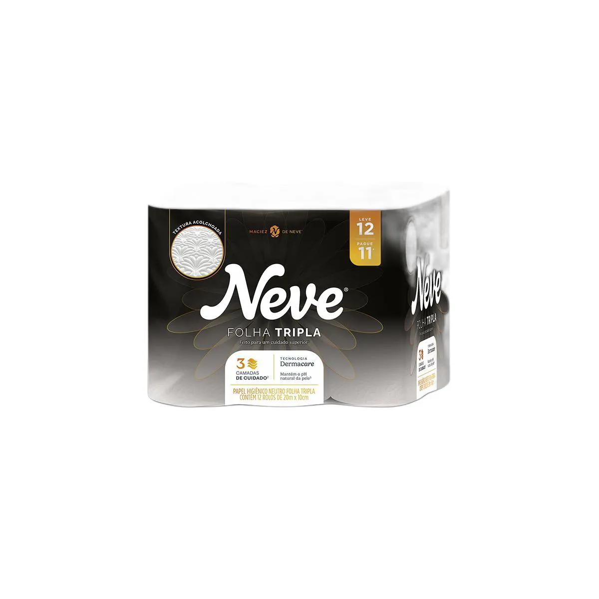 Papel Higiênico Neve Supreme Folha Tripla 12 rolos — | Farmácia Resyla