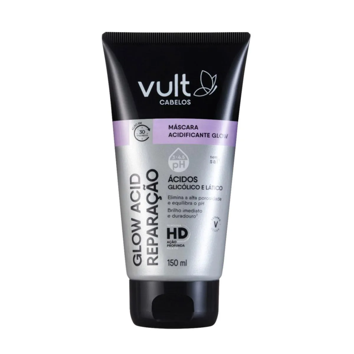 Máscara Capilar Acidificante Vult Glow Acid Reparação 150ml — Vult | Farmácia Resyla
