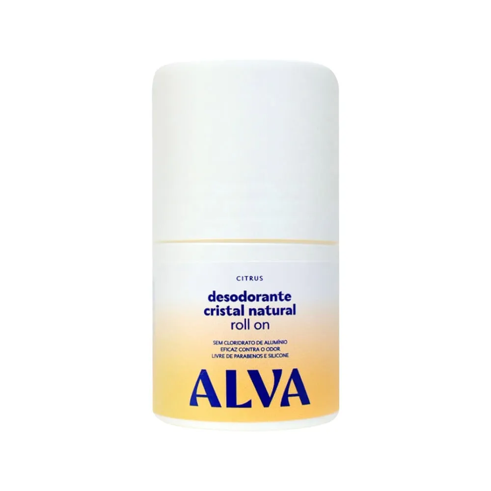 Desodorante Cristal Natural Alva Roll On Citrus 50ml — | Farmácia Resyla