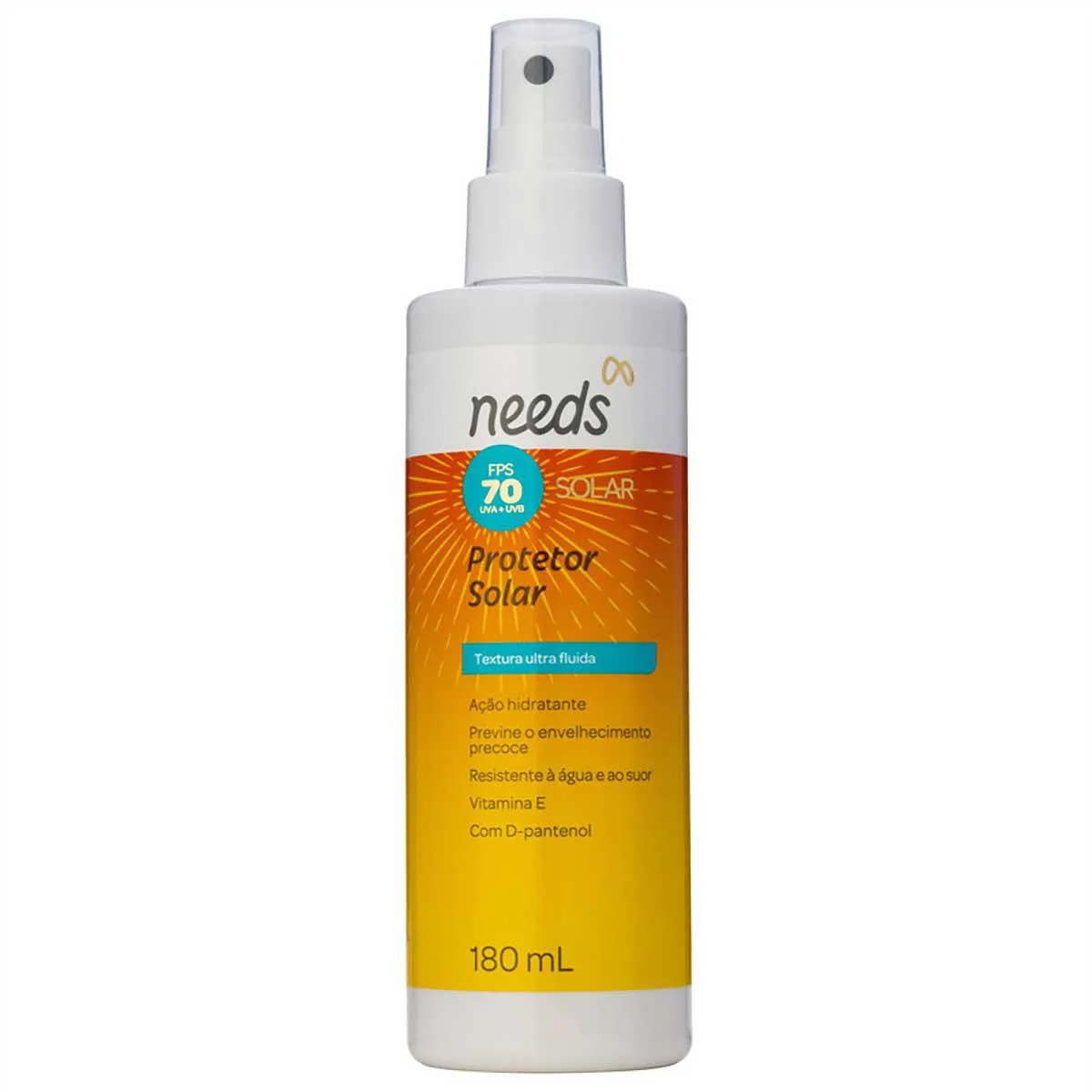 Protetor Solar Corporal FPS 70 Needs Solar Spray 180ml — Needs | Farmácia Resyla