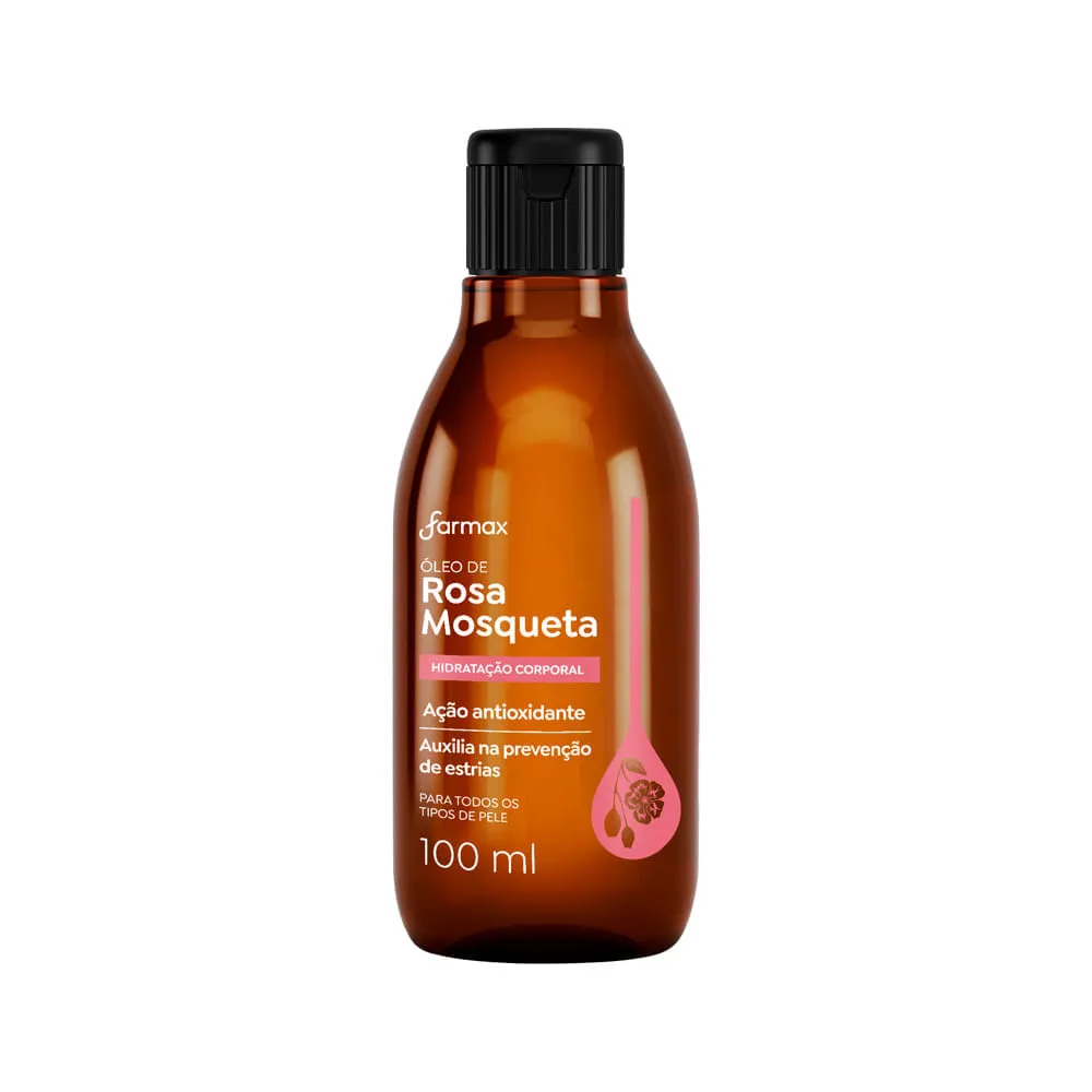 Oleo Corporal Farmax 100ml Rosa Mosqueta — | Farmácia Resyla