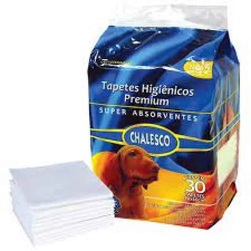 Tapete Higiênico Chalesco -c/30 unidades 60cm X 90cm — | Farmácia Resyla