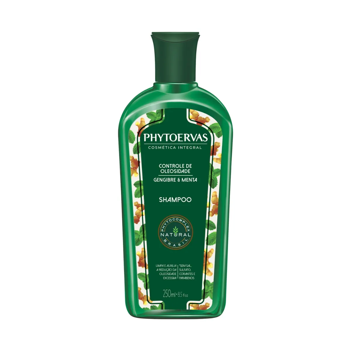 Shampoo Phytoervas Cosmética Integral Controle de Oleosidade Gengibre 250ml — | Farmácia Resyla