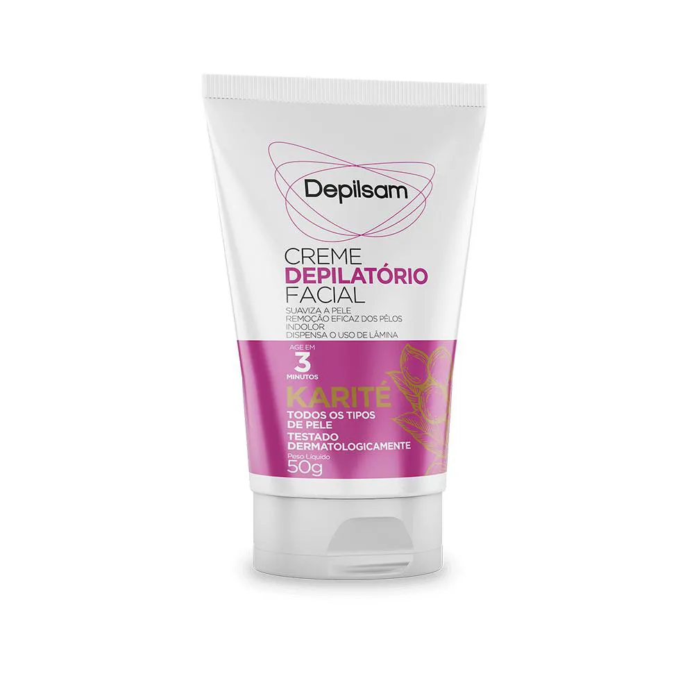 Creme Depilatório Facial Depilsam Karité 50g — Depilsam | Farmácia Resyla