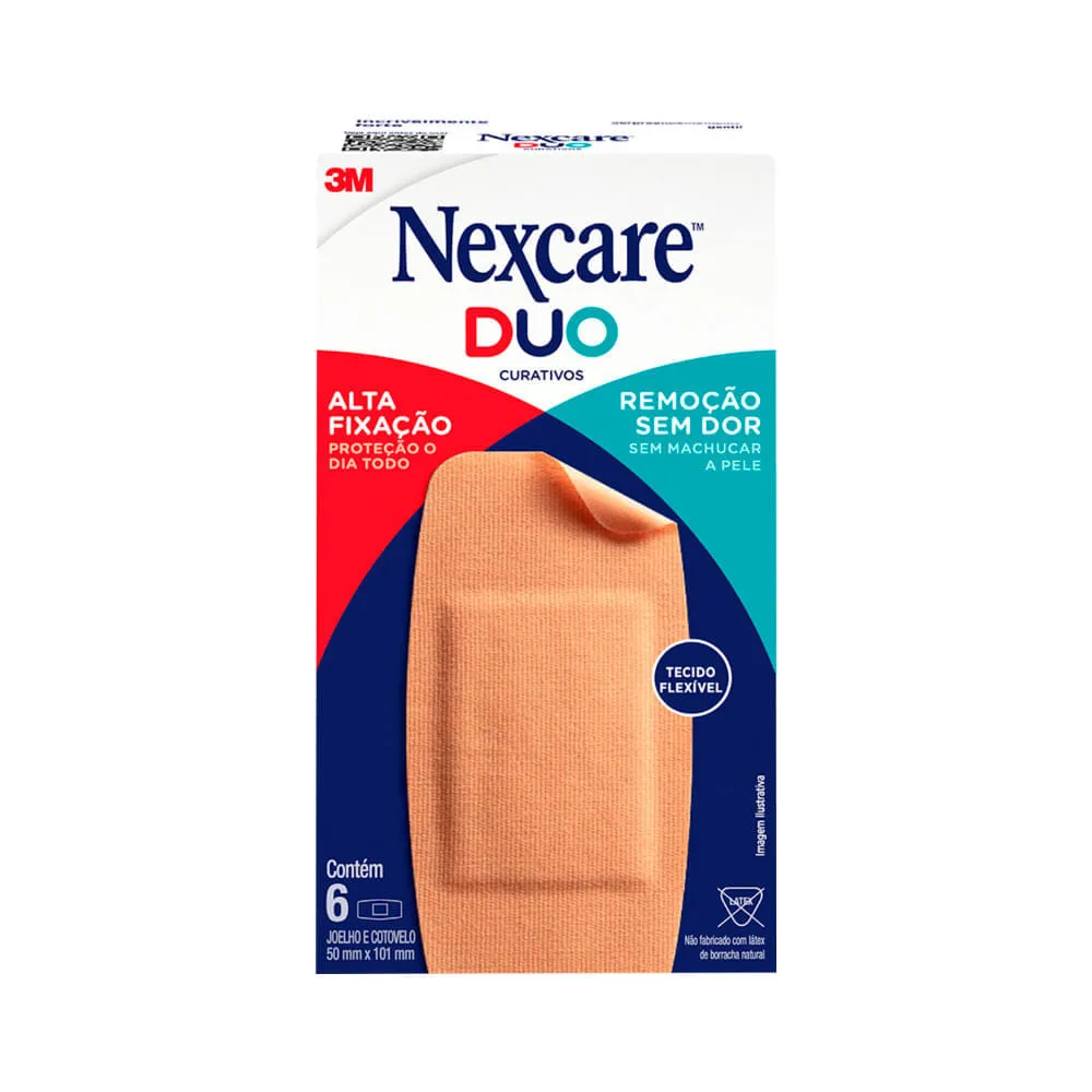 Curativo 3m Nexcare Duo Com 6 Adesivos Joelho E Cotovelo — | Farmácia Resyla