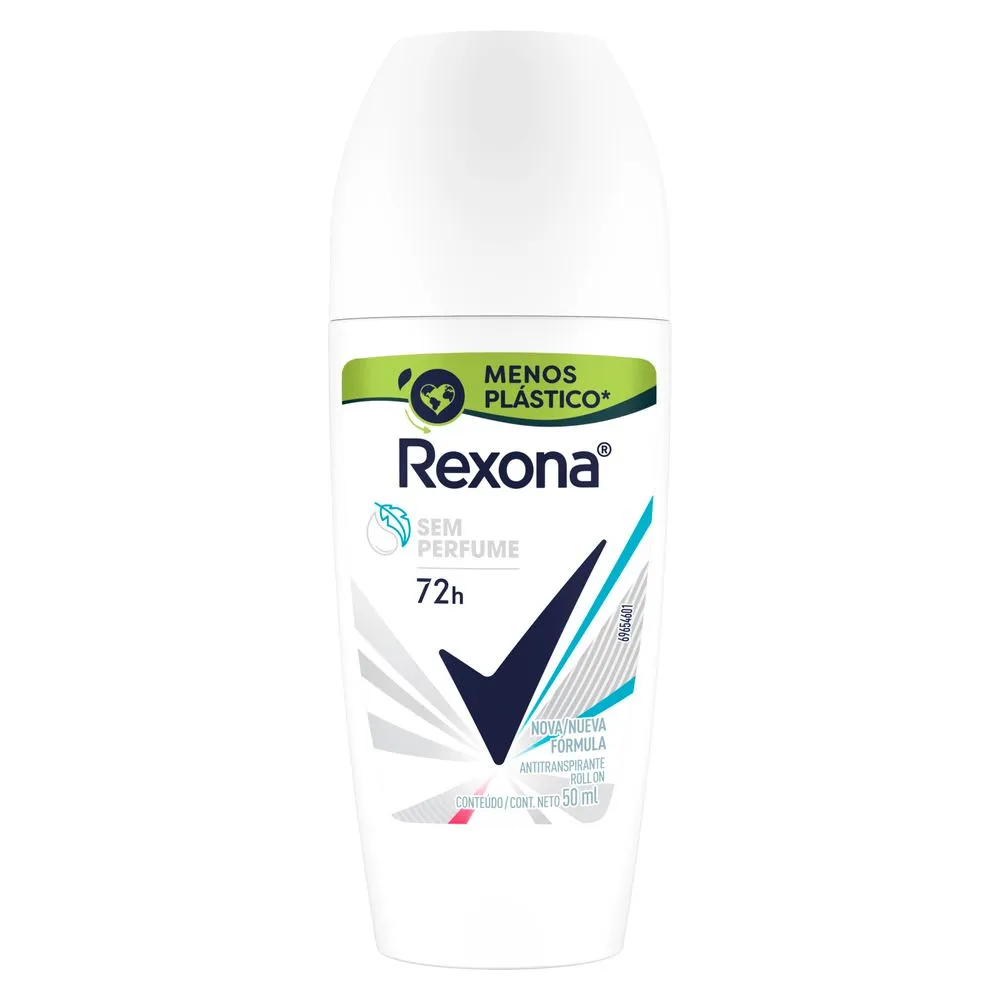 Desodorante Rexona Feminino Roll On Sem Perfume 50ml — Rexona | Farmácia Resyla