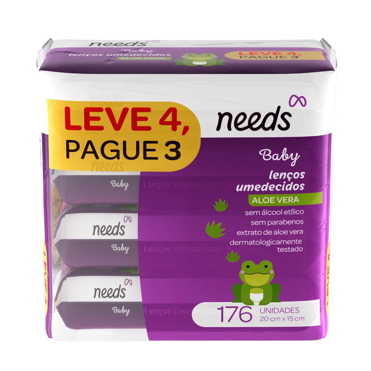 Lenço Umedecido Needs Baby Aloe Vera 176 Unidades — Needs | Farmácia Resyla