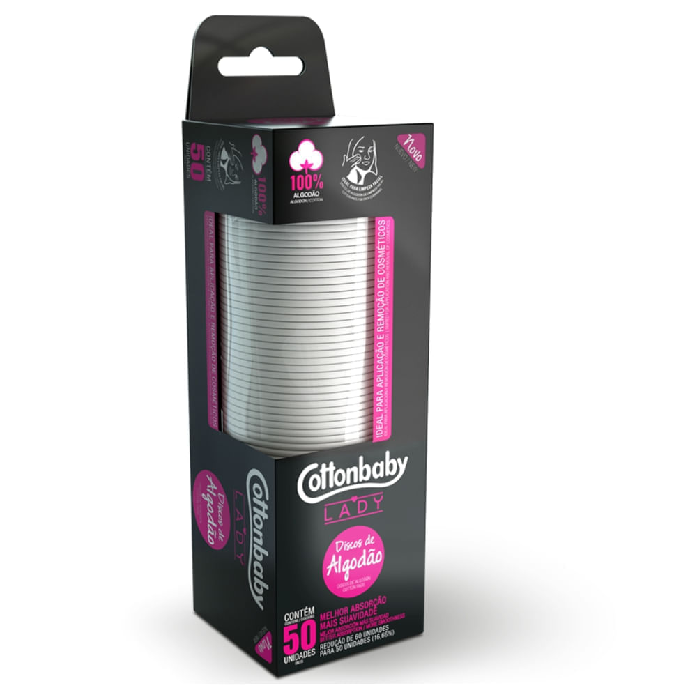 Algodao Cottonbaby Com 50 Discos Lady — | Farmácia Resyla