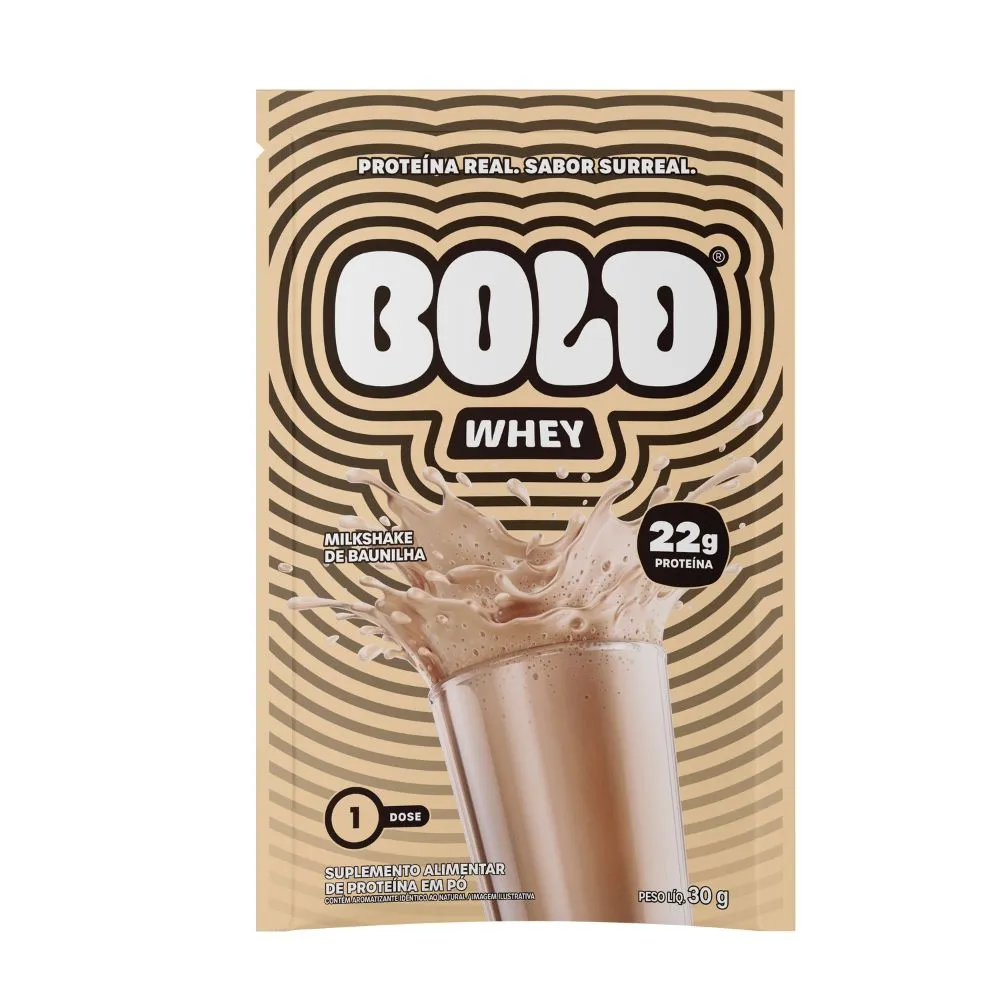Suplemento Bold Whey Milkshake De Baunilha 30g — | Farmácia Resyla