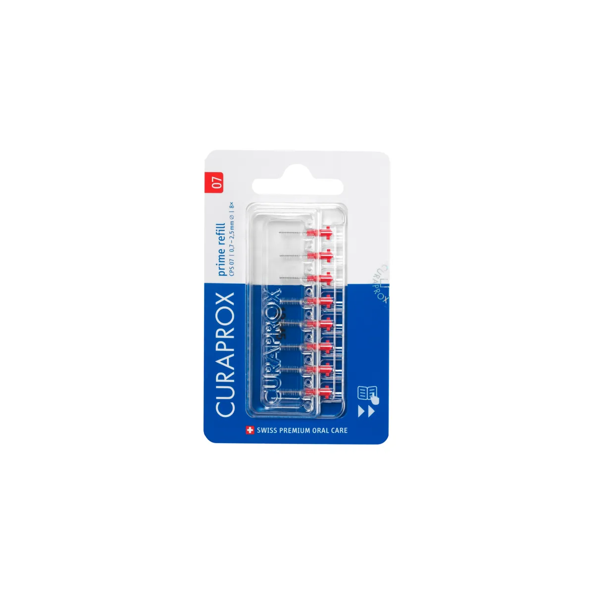 Refil para Escova Interdental Curaprox Prime 0,07mm 8 unidades — Curaprox | Farmácia Resyla