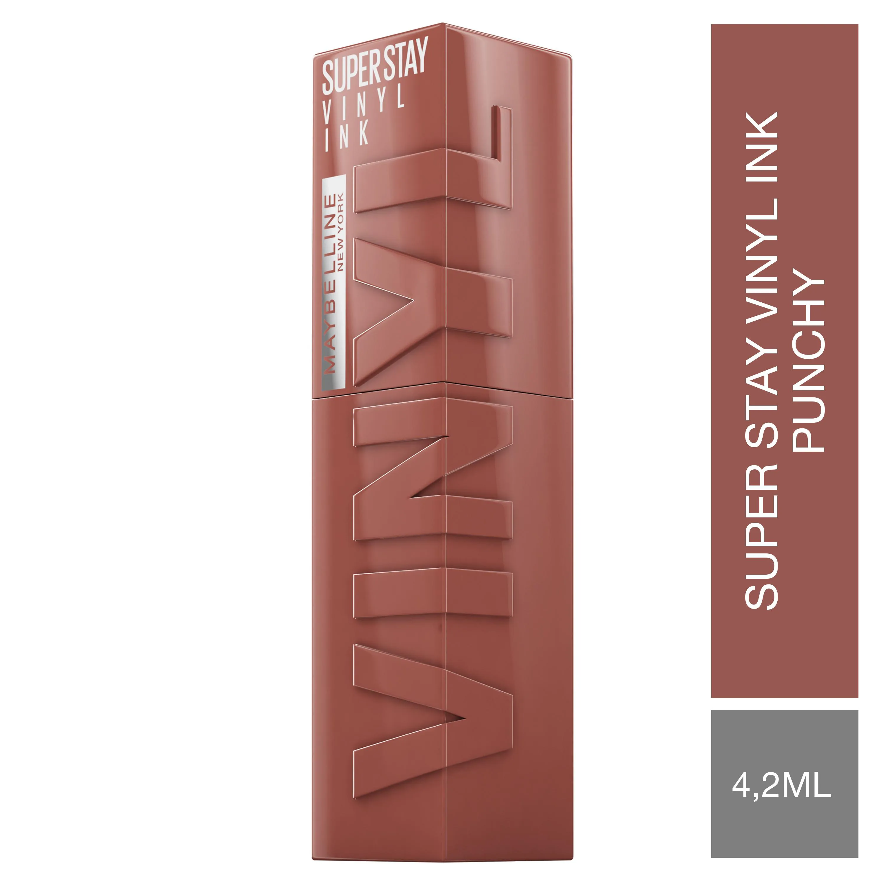 Batom Líquido Maybelline Superstay Vinyl Ink Efeito Espelhado 4,2ml - Punchy — Maybelline | Farmácia Resyla