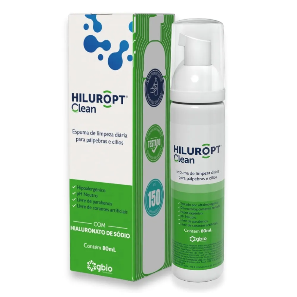 Espuma De Limpeza Hiluropt Clean Palpebras E Cilios 80ml — | Farmácia Resyla