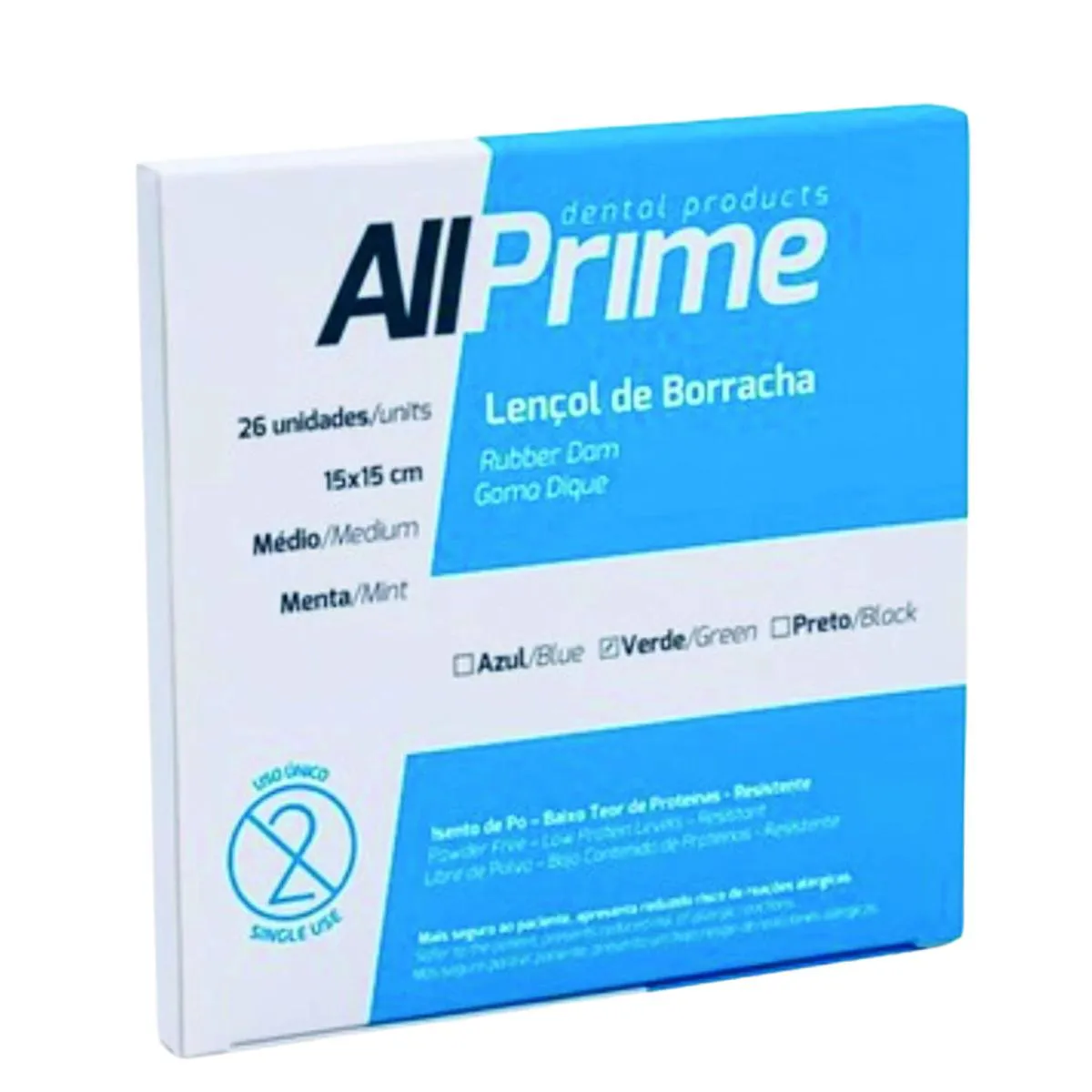 Lençol de Borracha Azul - Allprime 15x15 — | Farmácia Resyla