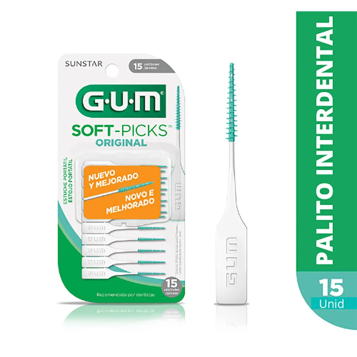 Palito Interdental G.U.M Soft Picks Original 15 unidades — | Farmácia Resyla