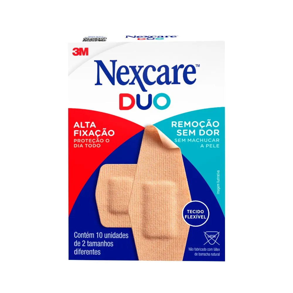 Curativo 3m Nexcare Duo Com 10 Adesivos Sortidos — | Farmácia Resyla