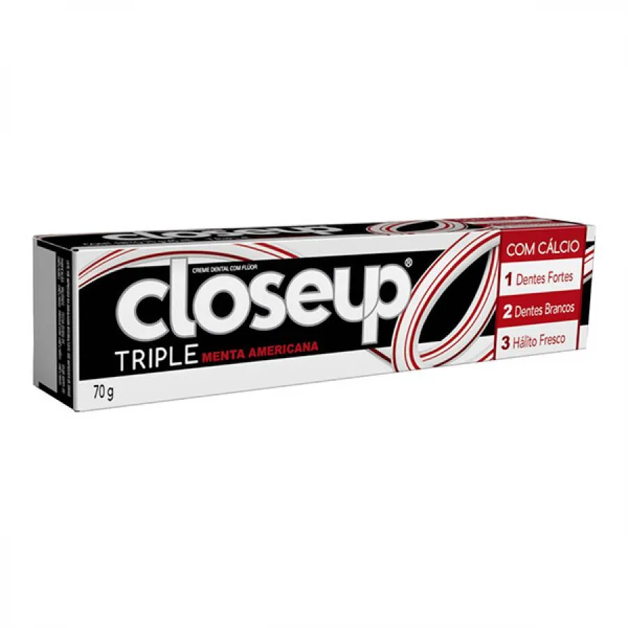 Creme Dental Closeup Triple Menta Americana 70g — | Farmácia Resyla