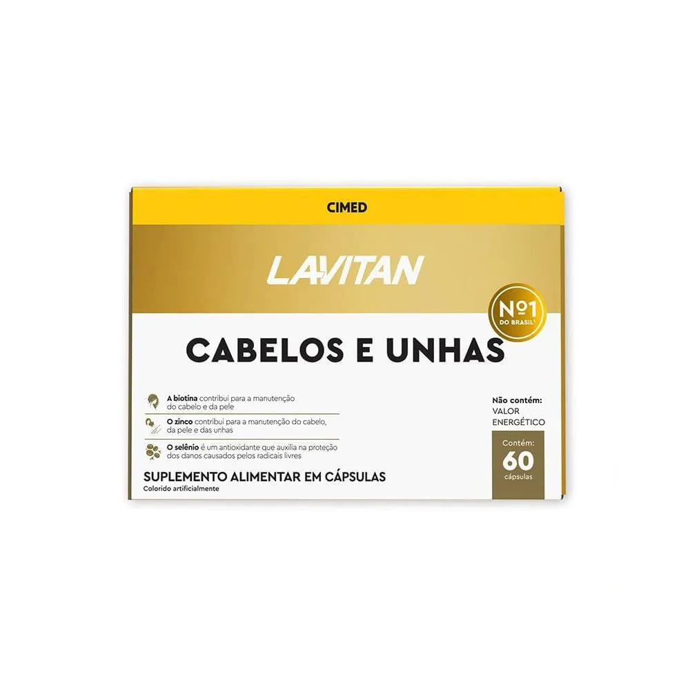 Lavitan Cabelos E Unhas Com 60 Capsulas — | Farmácia Resyla