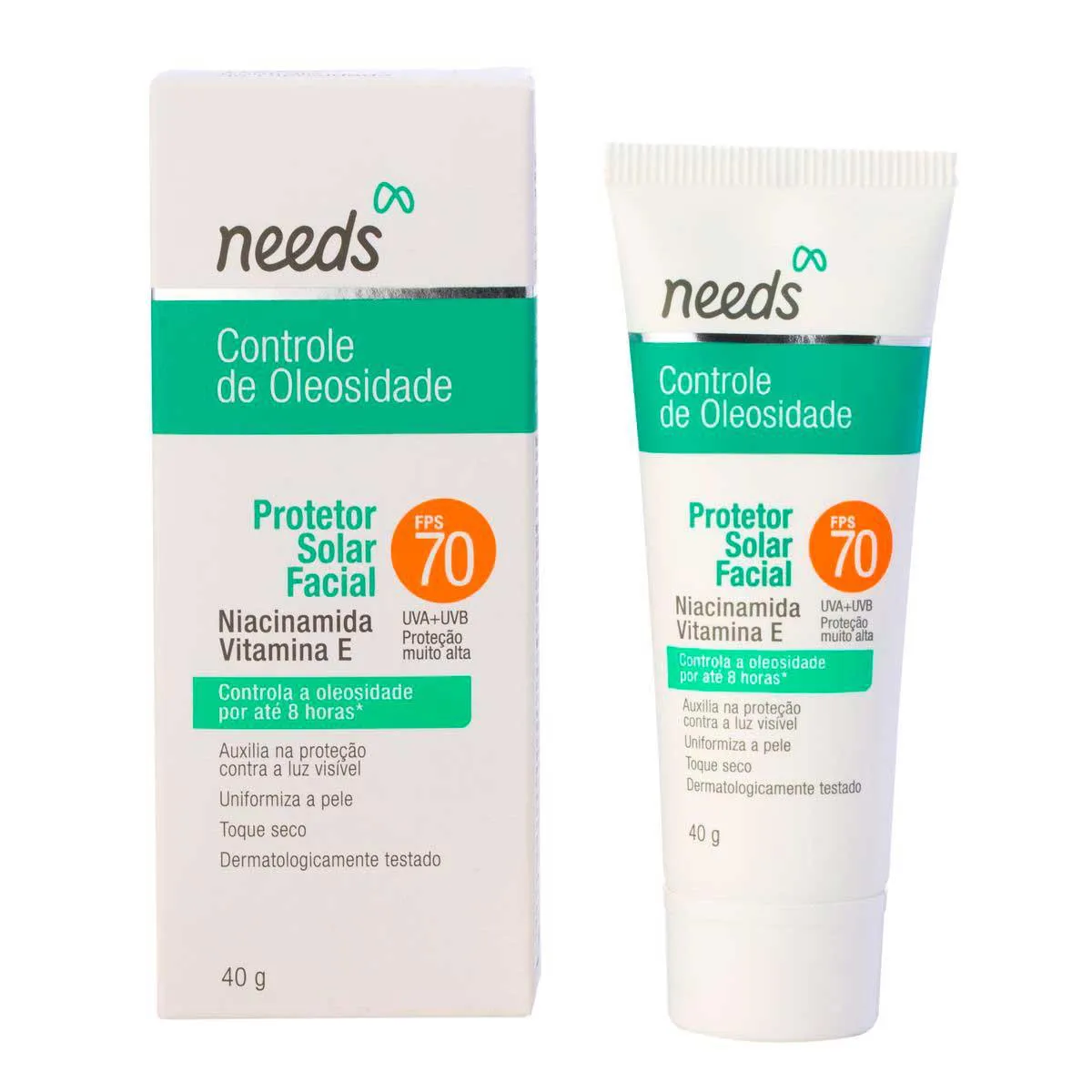 Protetor Solar Facial Needs Controle de Oleosidade FPS 70 40g — Needs | Farmácia Resyla