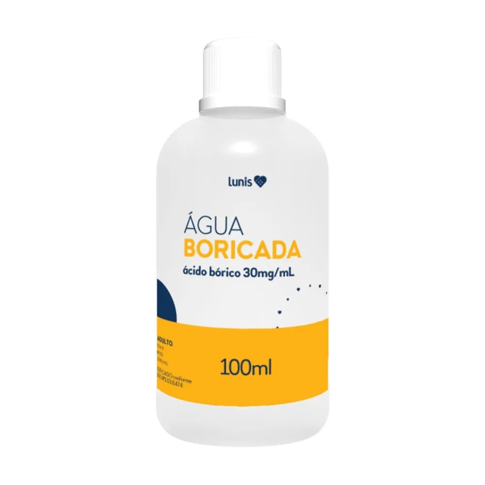 Água Boricada 3% Lunis 100ml — | Farmácia Resyla