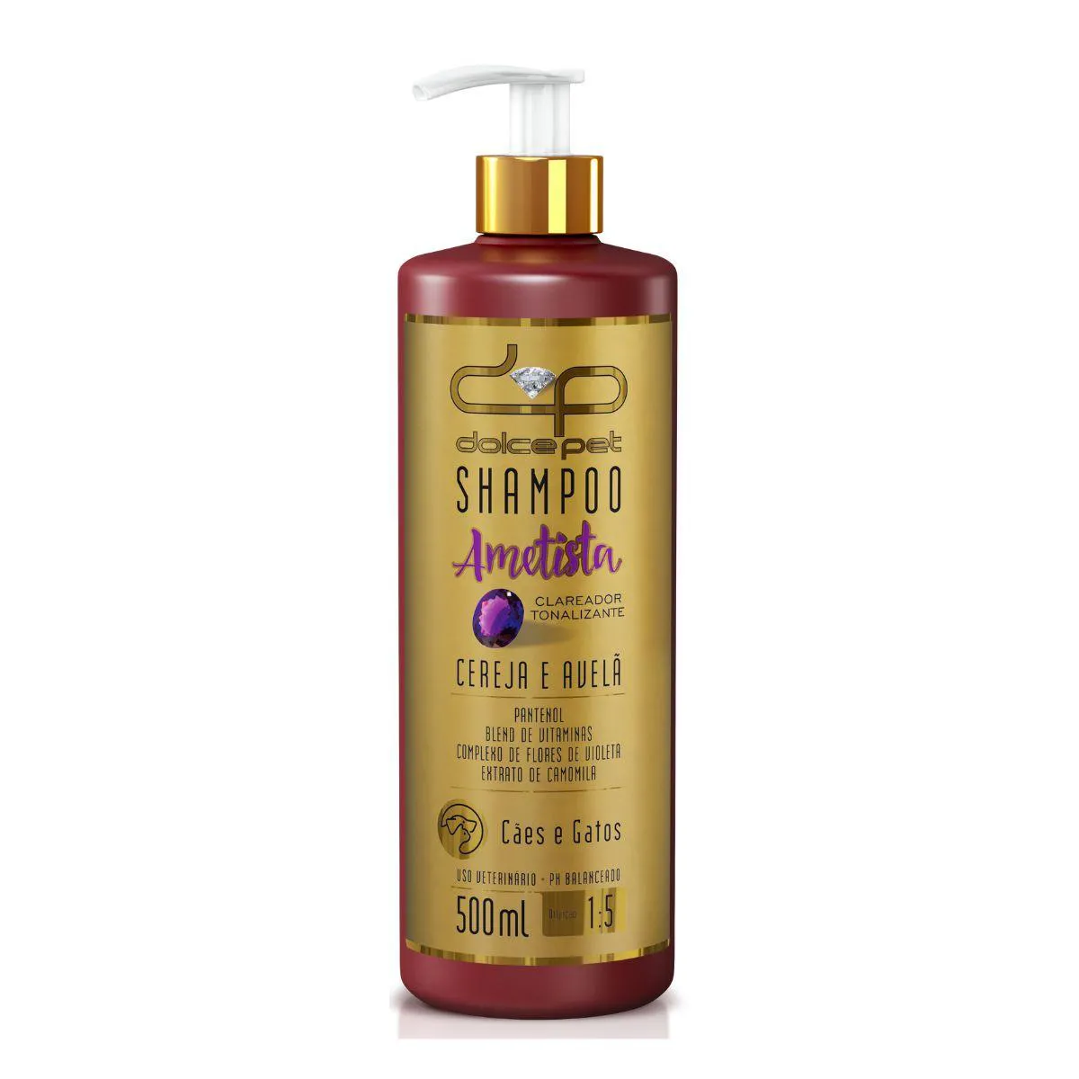 Shampoo Clareador Tonalizante Cereja e Avelã Dolce Pet Cães e Gatos - 500 Ml — | Farmácia Resyla