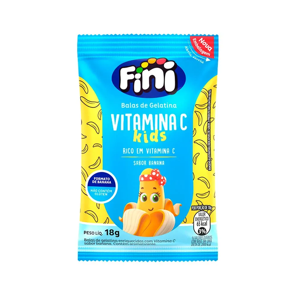 Fini Vitamina C Kids Banana 18gr — | Farmácia Resyla