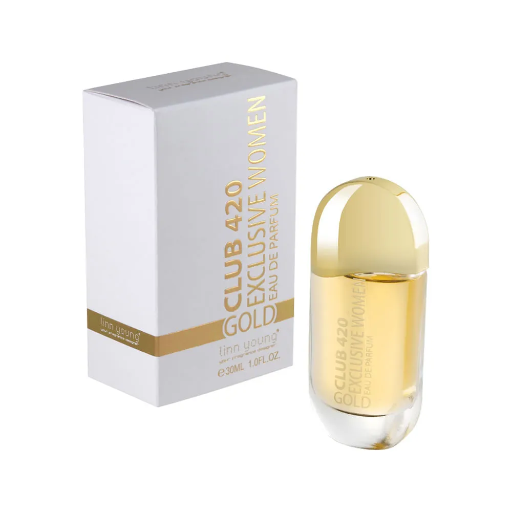 Perfume Feminino Linn Young Club 420 Exclusive Woman Gold Eau De Parfum 30ml — | Farmácia Resyla