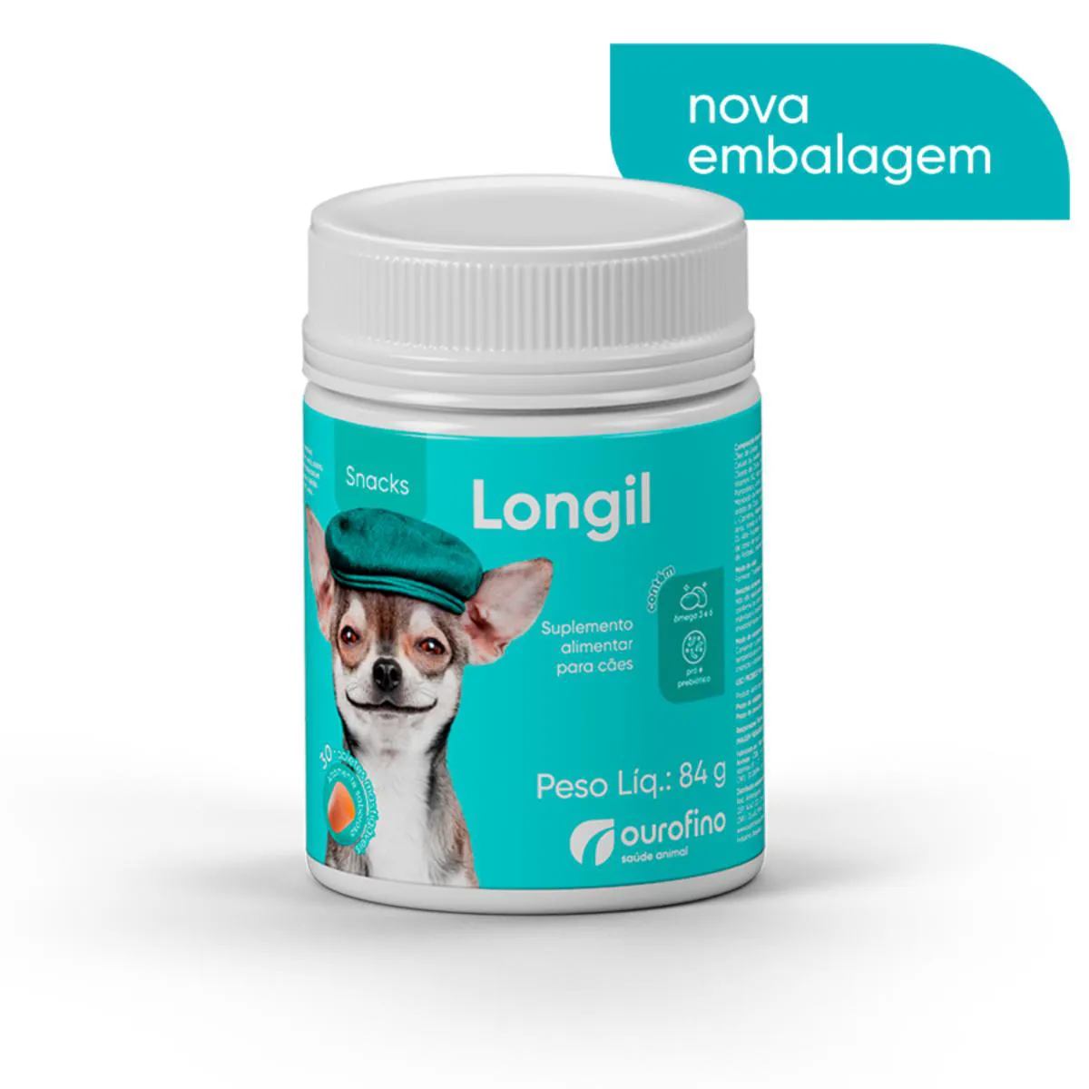 Suplemento Alimentar Longil Snacks 30 Ts Mastigáveis para Cães — | Farmácia Resyla