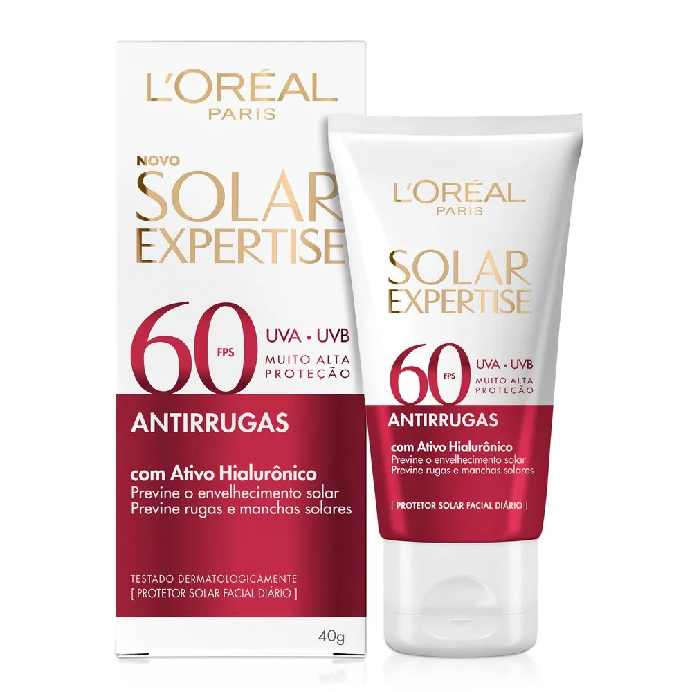 Protetor Solar Facial Antirrugas Fps 60 Loréal Paris Solar Expertise 40g — | Farmácia Resyla