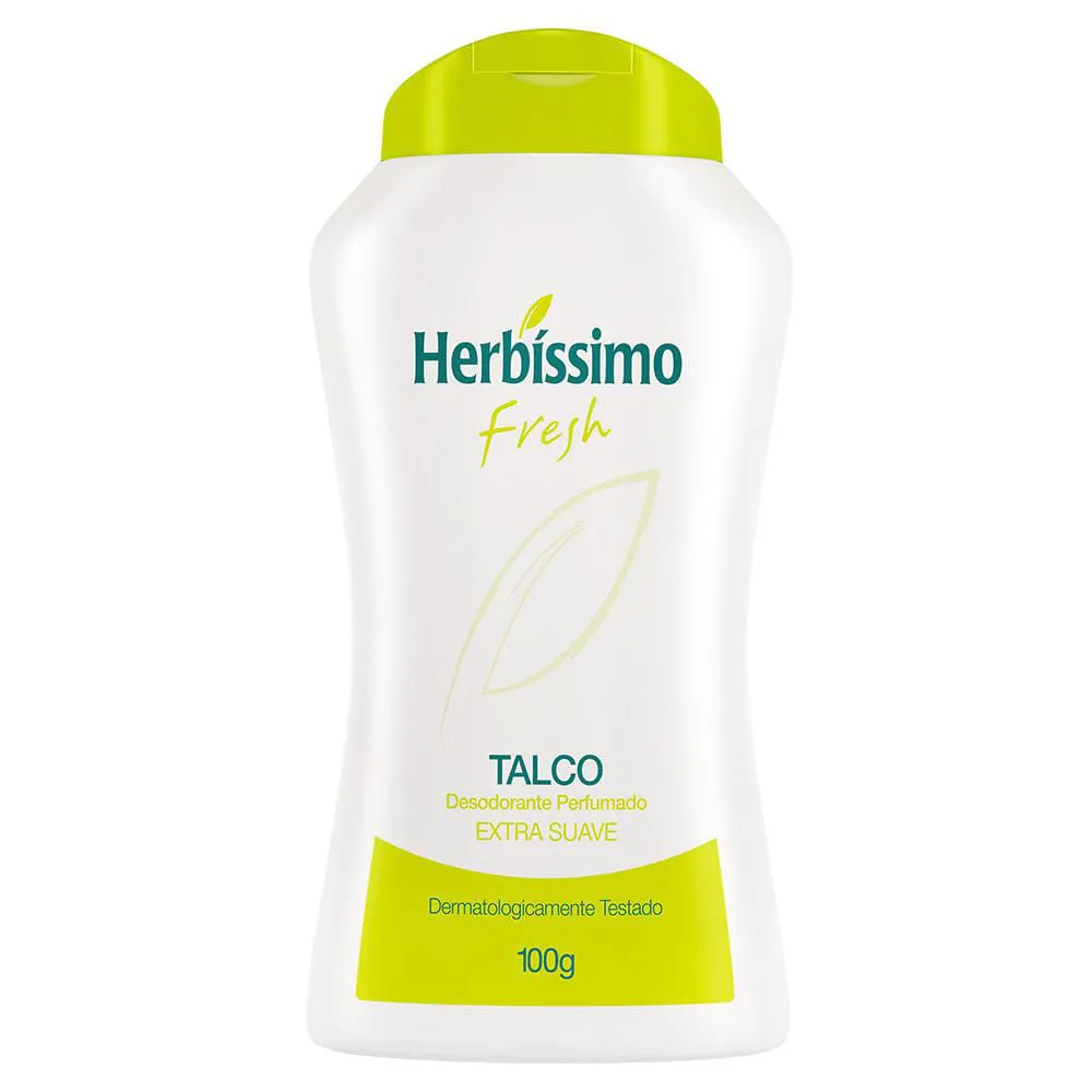 Talco Desodorante Perfumado Herbíssimo Fresh Extra Suave Adulto 100g — | Farmácia Resyla
