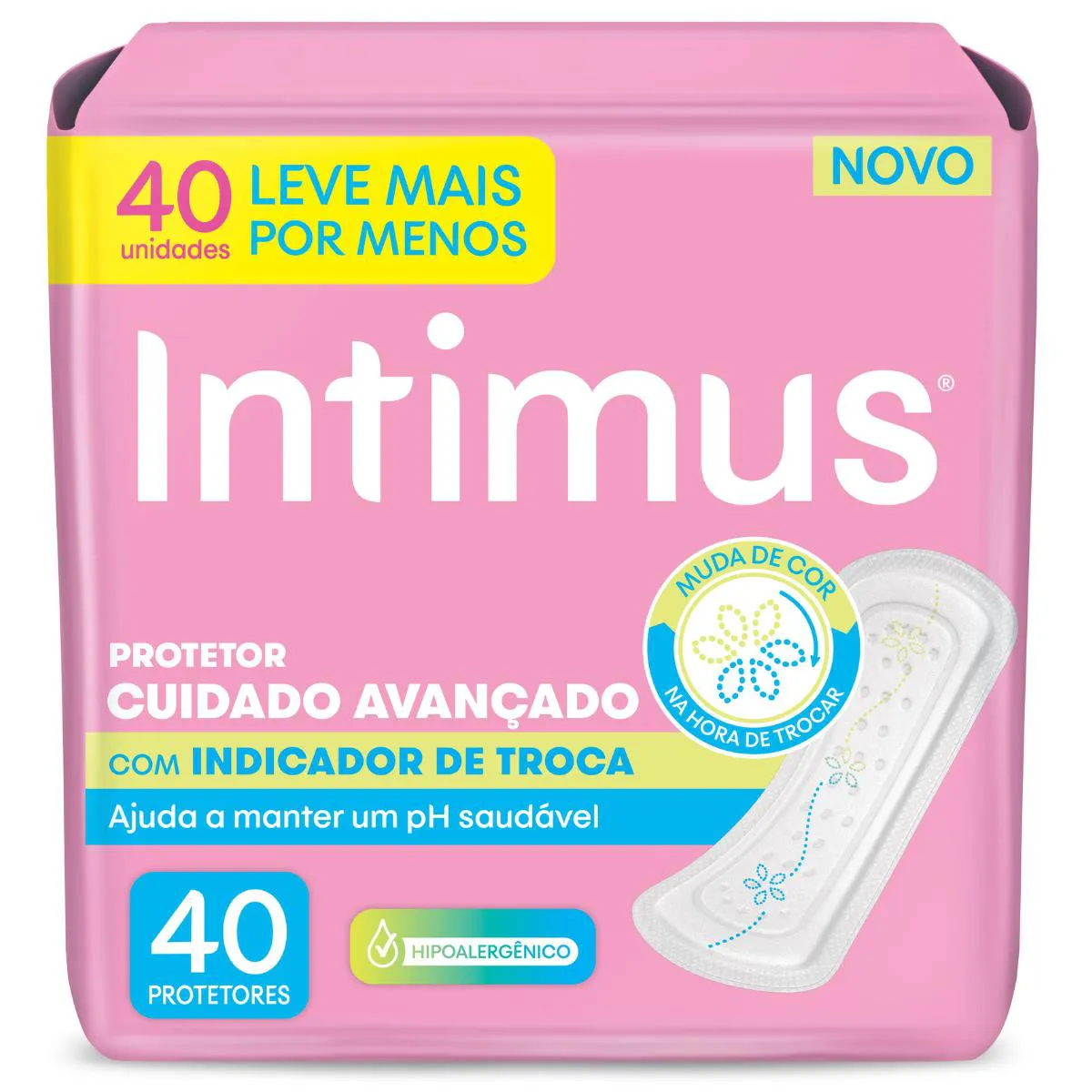 Protetor Diário Intimus com Indicação de Troca 40 unidades — Intimus | Farmácia Resyla
