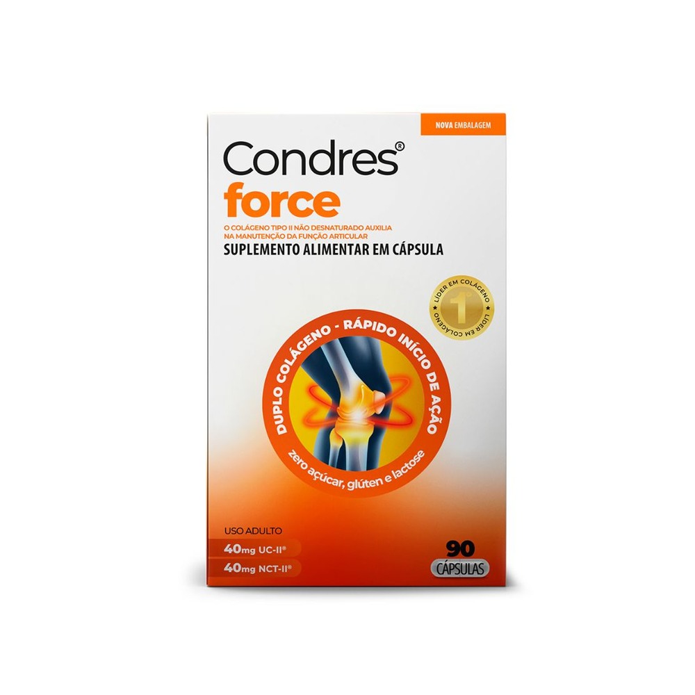 Colágeno Uc-ii + Nct-ii Condres Force 90 Cápsulas — | Farmácia Resyla