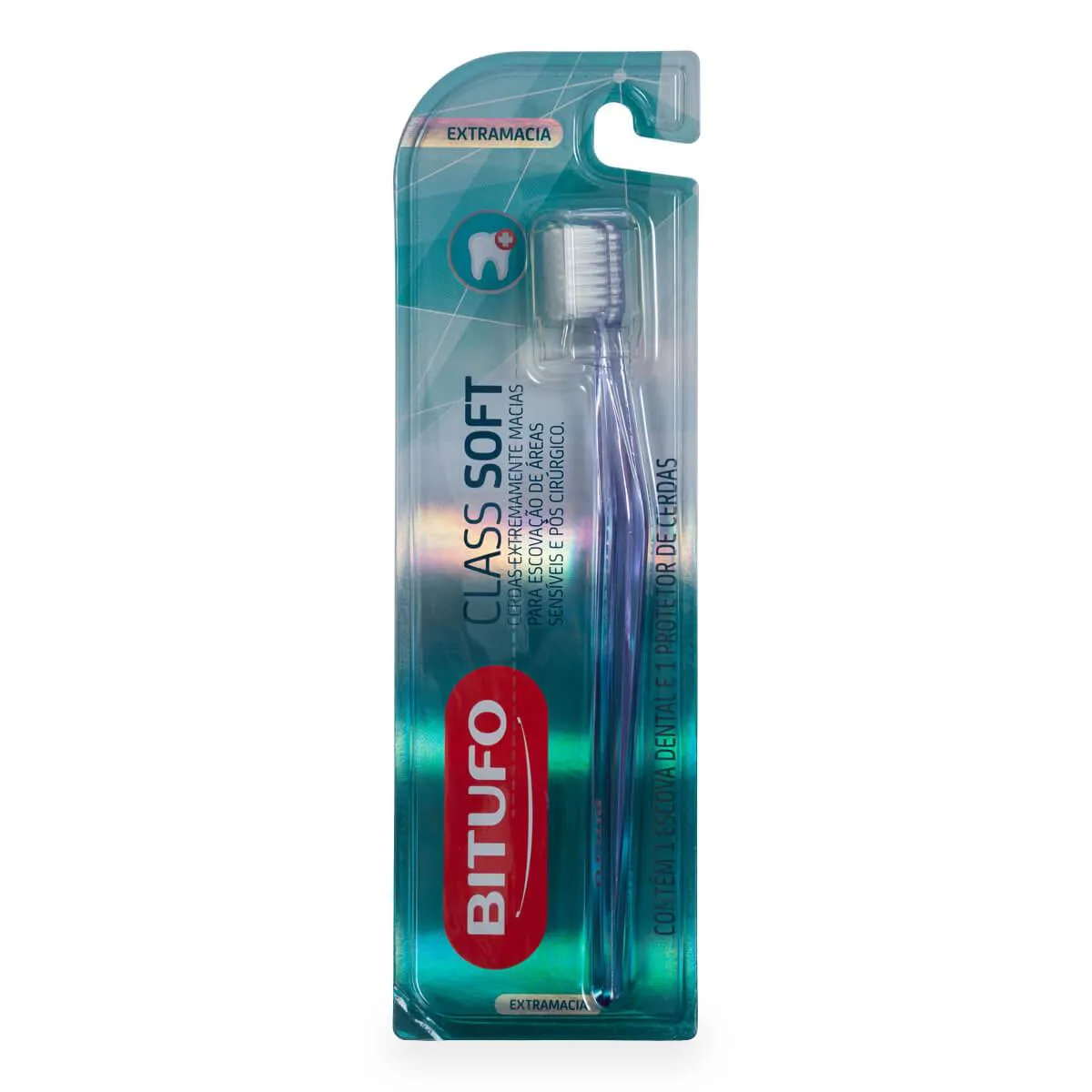 Escova de Dente Bitufo Class Soft Extramacia com 1 unidade + 1 Protetor de Cerdas — | Farmácia Resyla