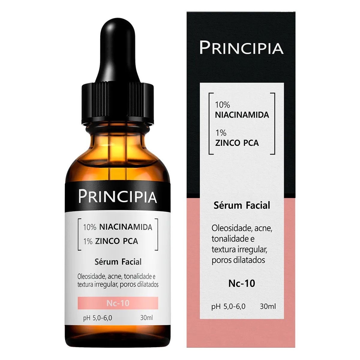 Sérum Facial Anti-Idade Principia Skincare NC-10 Niacinamida + Zinco PCA 30ml — Principia | Farmácia Resyla