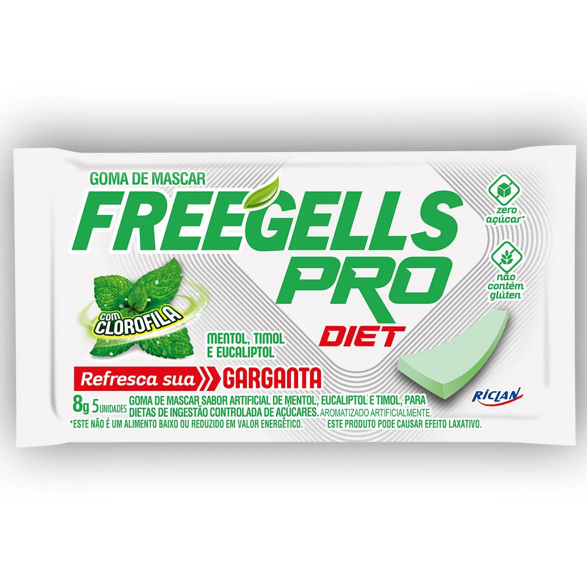 Freegells Pró Gum Diet Menta 8g — | Farmácia Resyla
