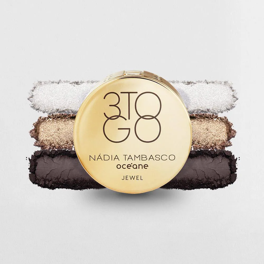 Trio de Sombras Nádia Tambasco By Océane - 3 To Go Palette Jewel 7,8g — Océane | Farmácia Resyla