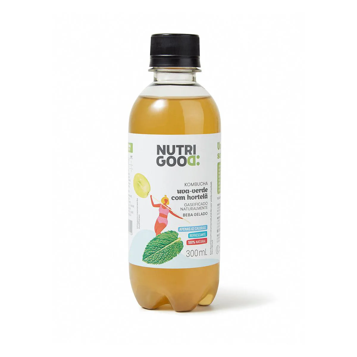 Kombucha Uva Verde com Hortelã Nutrigood 300ml — | Farmácia Resyla