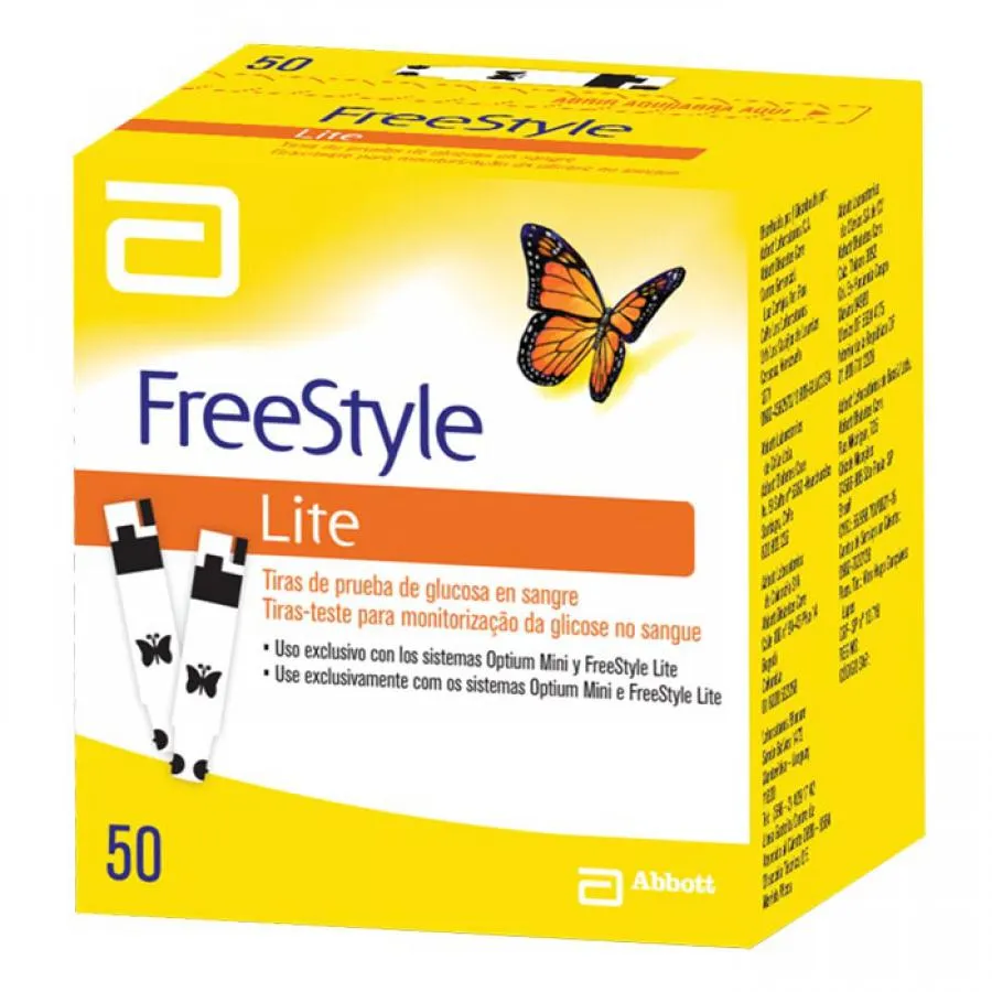 Freestyle Lite Com 50 Tiras Teste — | Farmácia Resyla