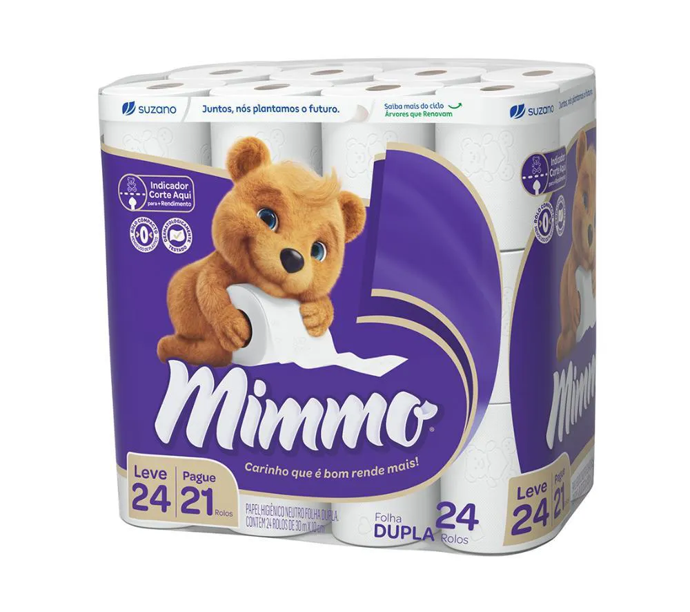 Papel Higiênico Mimmo Folha Dupla 30m Leve 24 Pague 21 — | Farmácia Resyla