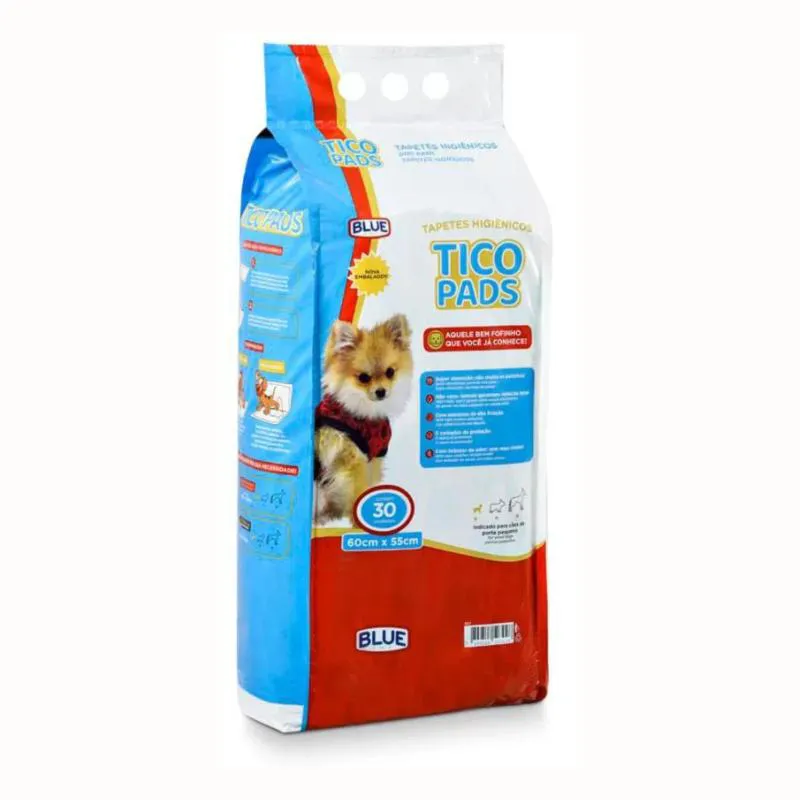 Tapete Higiênico Tico Pads com 30 Unidades de 60X55Cm — | Farmácia Resyla