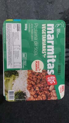 Liveup Marmita vegana: proteína de soja, arroz, feijão carioca e brócolis — | Farmácia Resyla