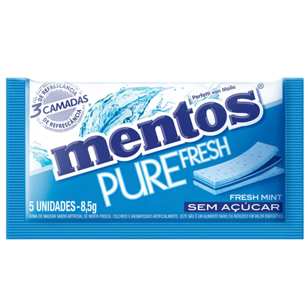 Mentos Pure Fresh Chiclete Sem Açúcar Sabor Fresh Mint com 5 unidades — | Farmácia Resyla