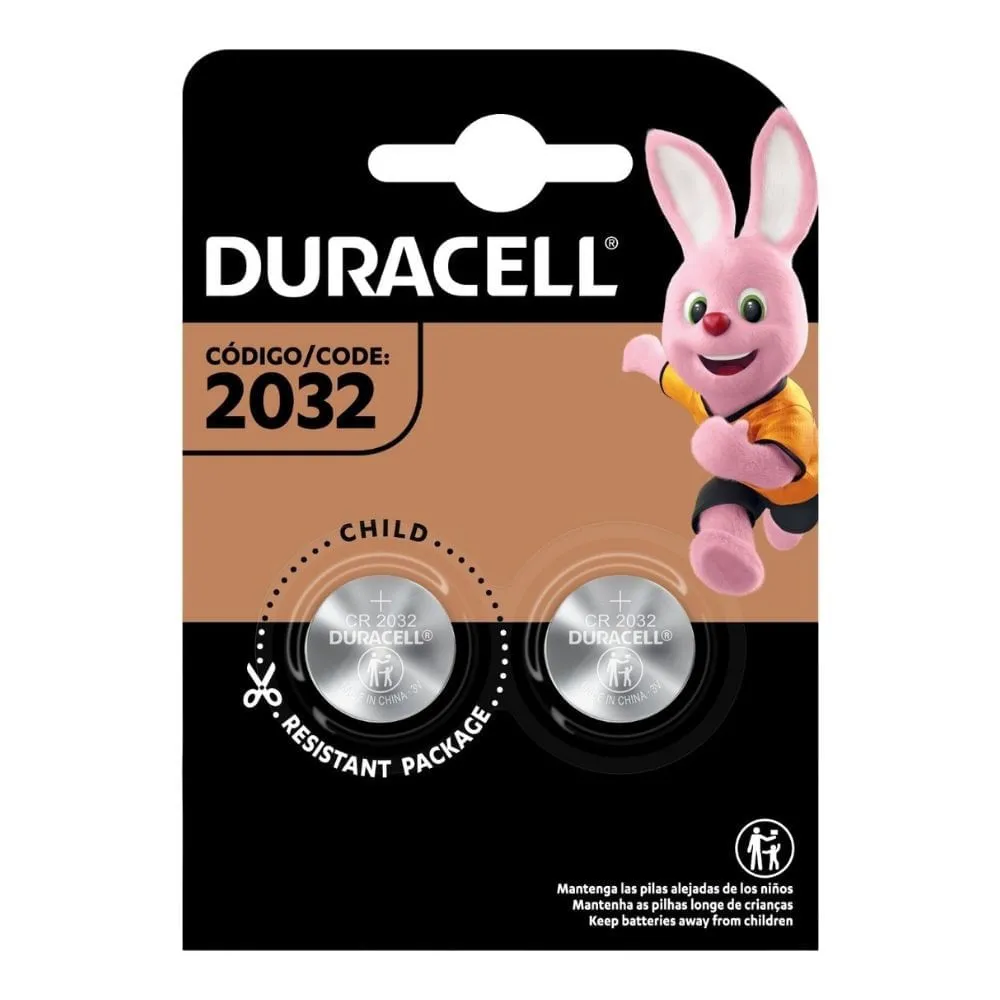 Pilha De Litio Cr2032 Duracell Com 2 Unidades — Duracell | Farmácia Resyla