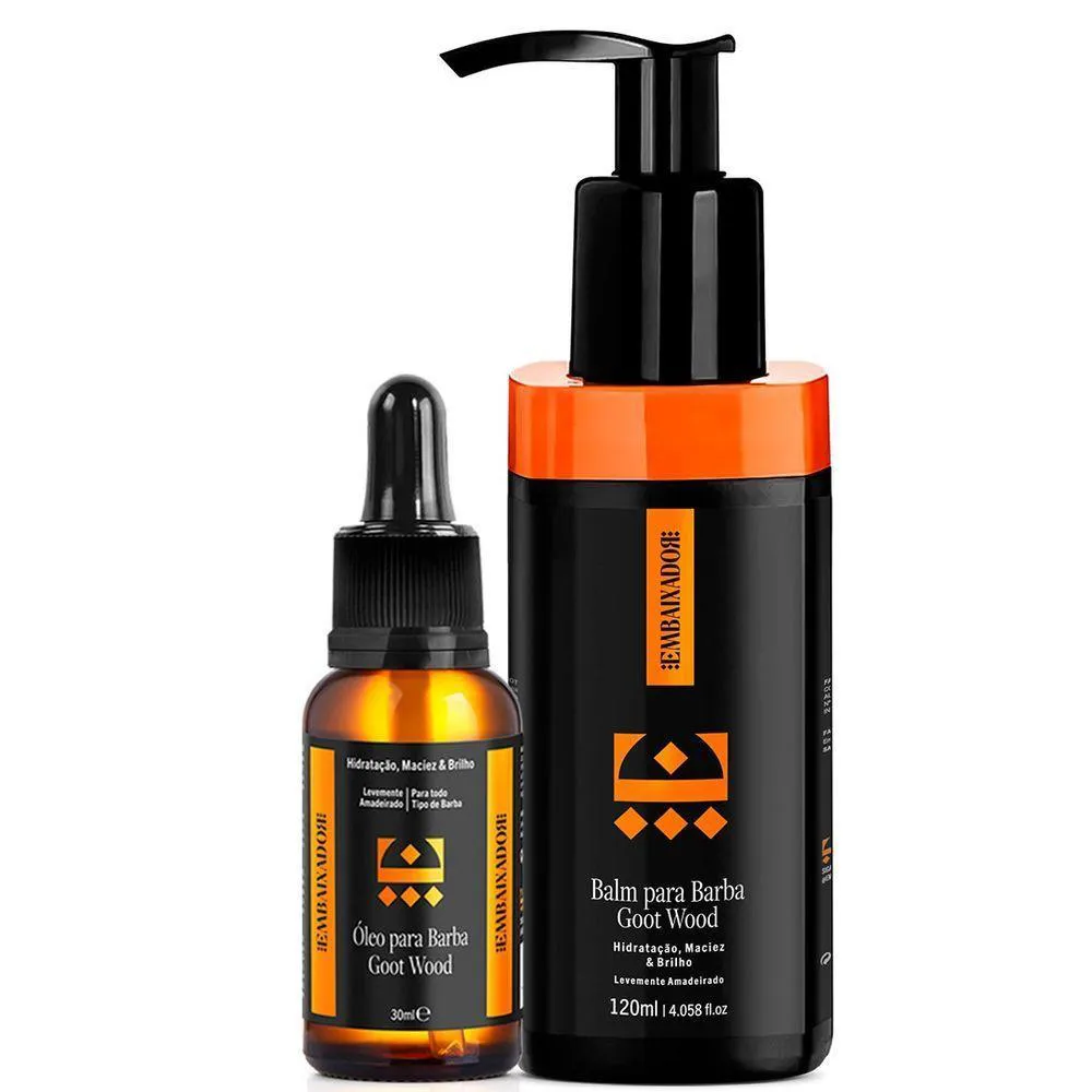 Kit 01 Óleo para Barba Goot Wood + 01 Balm Goot Wood Embaixador 120ml — | Farmácia Resyla