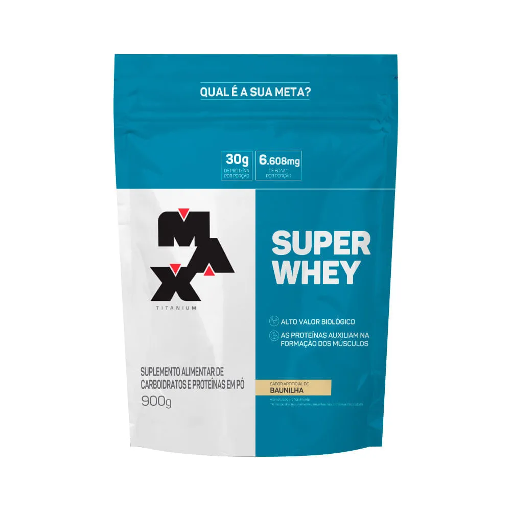 Max Super Whey 900gr Baunilha Refil — | Farmácia Resyla