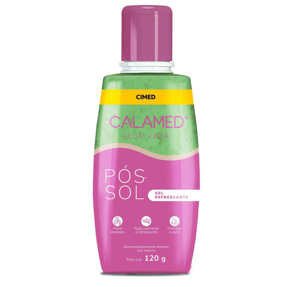 Pós-Sol Calamed Aloe Vera Gel Refrescante com 120g — | Farmácia Resyla