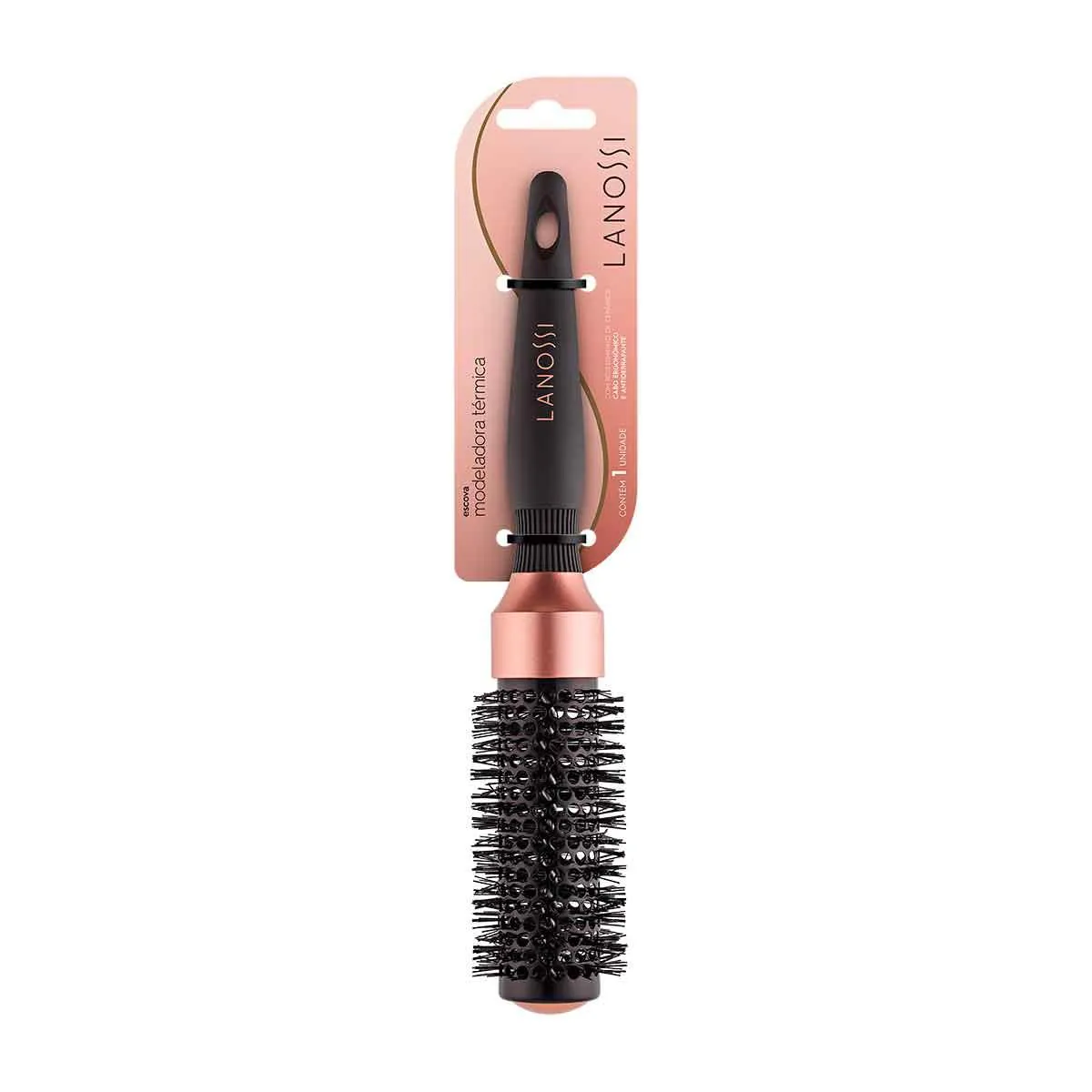 Escova de Cabelo Lanossi Modeladora Modelagem Bronze 33MM - 1 unidade — | Farmácia Resyla