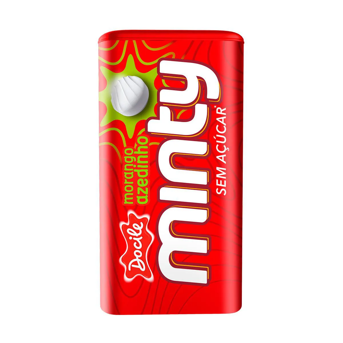 Pastilha Minty Morango Azedinho Sem Açúcar 21g — | Farmácia Resyla
